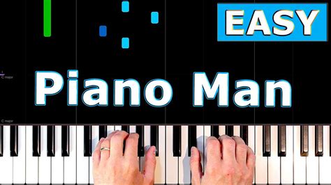 piano man easy tutorial|piano man for beginners.